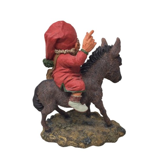 Vintage Enesco Sandman Limited Edition Figurine Santa Riding Suzanne the Donkey - Picture 3 of 14